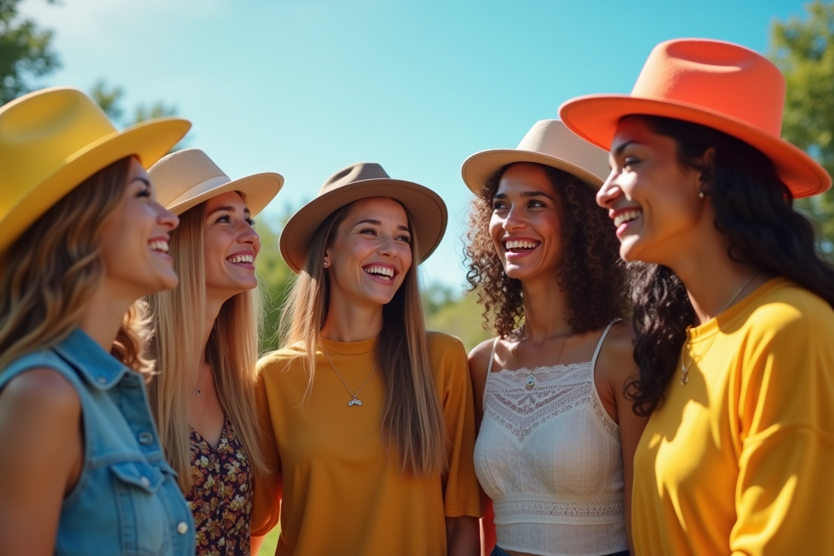 chapeau couleur