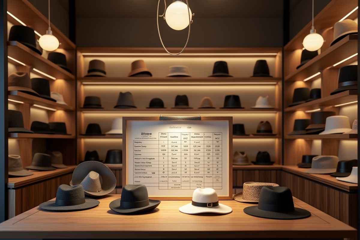 chapeau taille