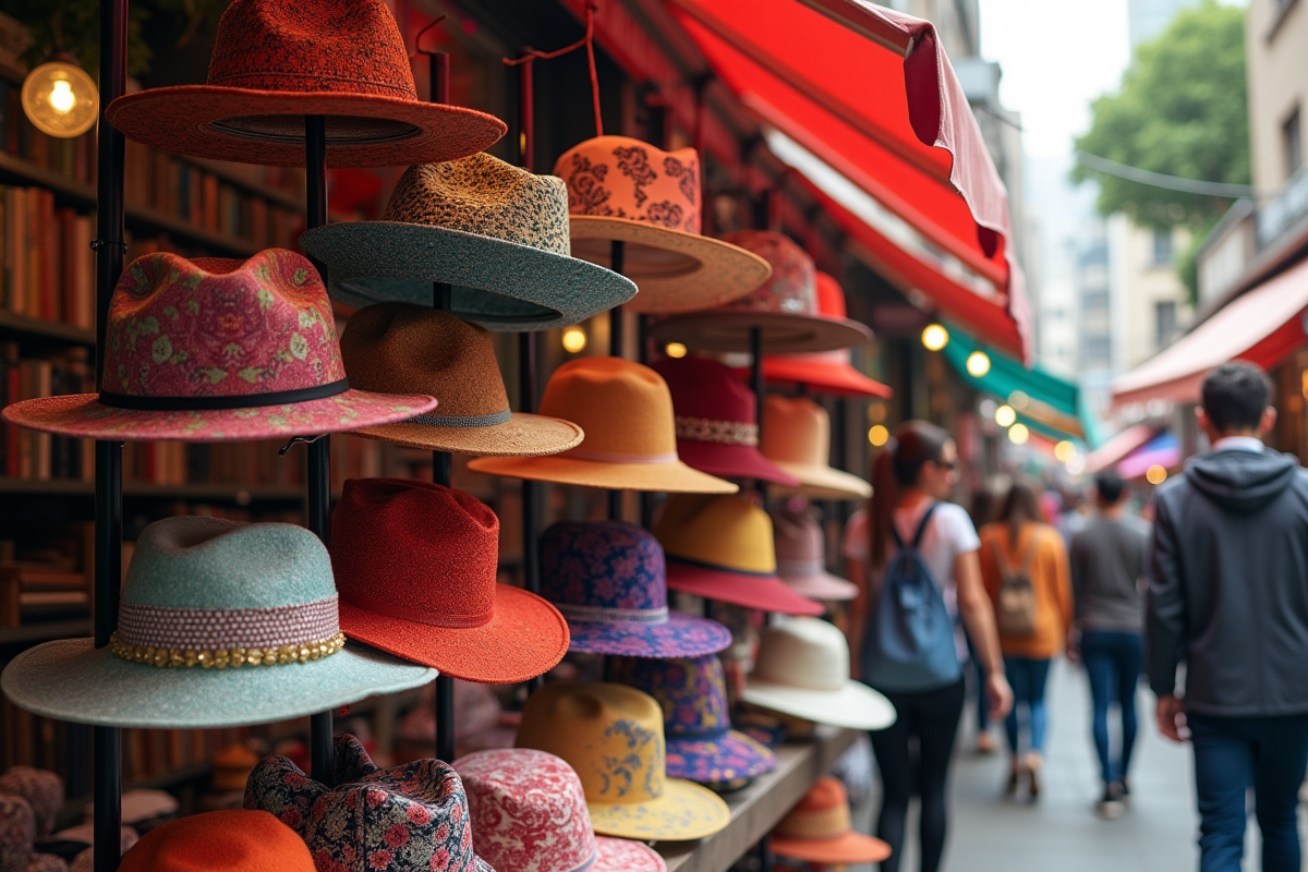 chapeaux colorés