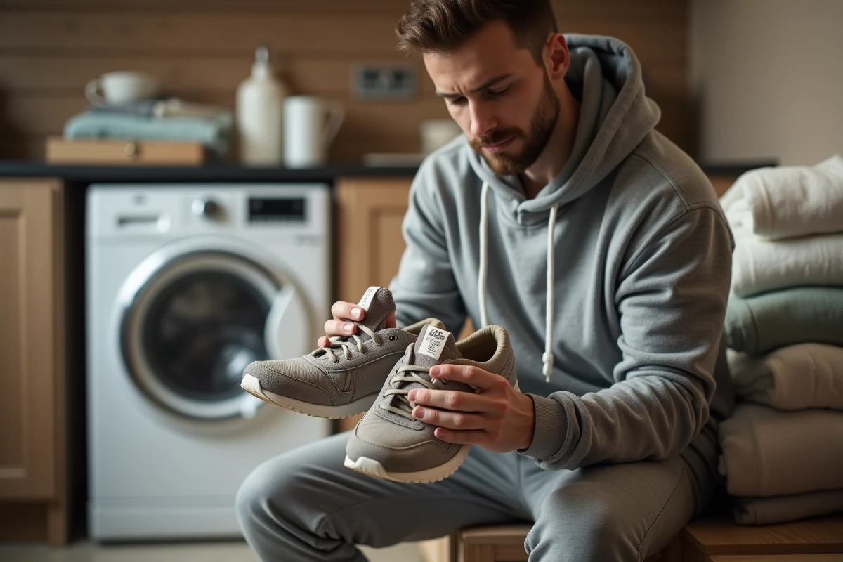 Jeune homme examinant l