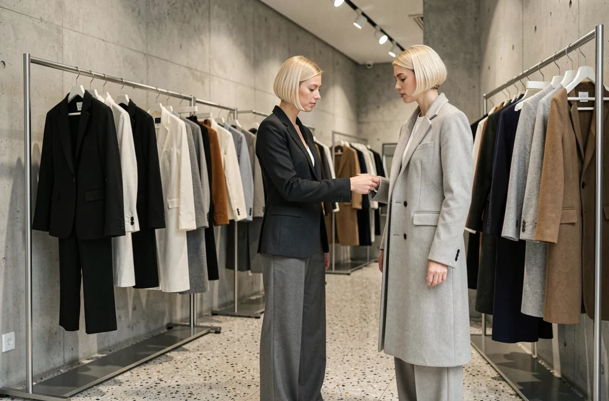 Boutique Sandro à Amiens avec ses collections de prêt-à-porter féminin minimaliste en teintes neutres